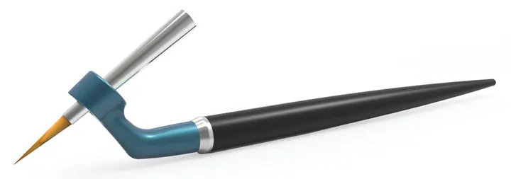 Mânere de perie ergo brush, petrol, pentru capete de perie mărimile 0-4, 1 bucată — Carl Roth, cod EXC8.1