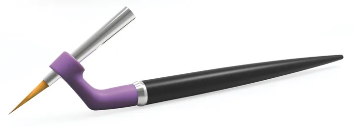 Mânere de perie ergo brush, violet, pentru capete de perie mărimile 5-8, 1 bucată — Carl Roth, cod EXC9.1