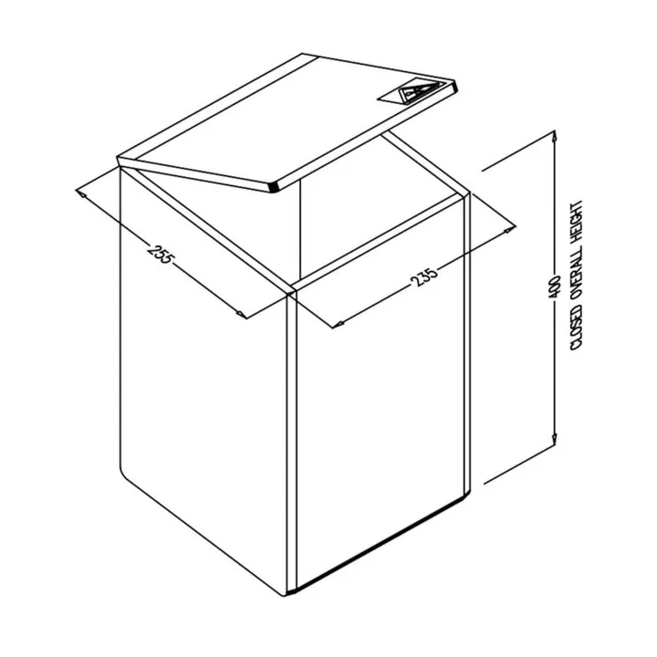 Recipient de deșeuri cu protecție împotriva radiațiilor Sekuroka®, Beta, 20 l, 1 bucată — Carl Roth, cod EYN8.1