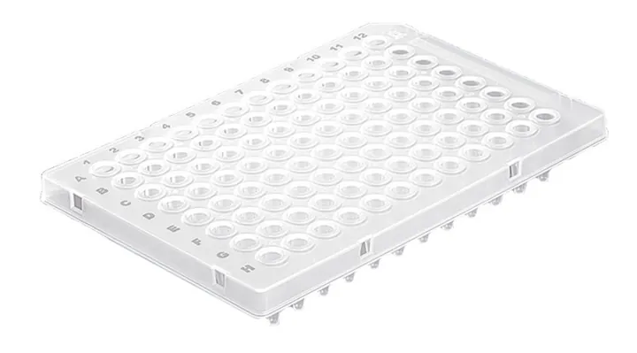 Tăvi PCR cu 96 de godeuri, standard, cu ramă, volum de umplere 200 µl, 50 bucăți — Carl Roth, cod EYT4.1