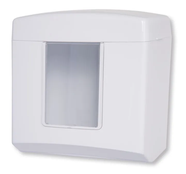 Dozator Midi pentru prosoape pliate, alb, incl. placă de distribuție pentru hârtie Interfold — Carl Roth, cod EYY1.1