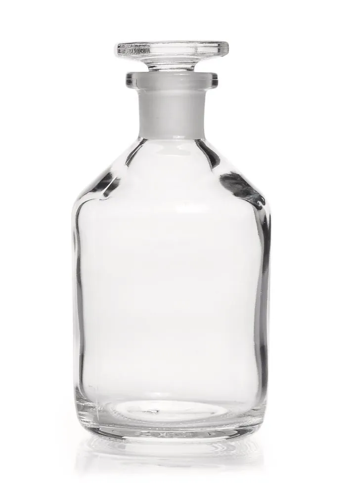 Sticlă de depozitare cu gât îngust, dop de sticlă, sticlă sodocalcică, clară, 250 ml — Carl Roth, cod H056.1