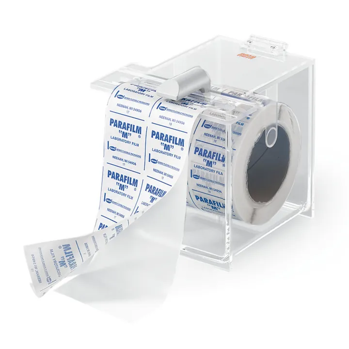 Cutie Rotilabo®-dispenser, sticlă acrilică, pentru lățime maximă rolă 10 cm, 1 bucată — Carl Roth, cod H413.1