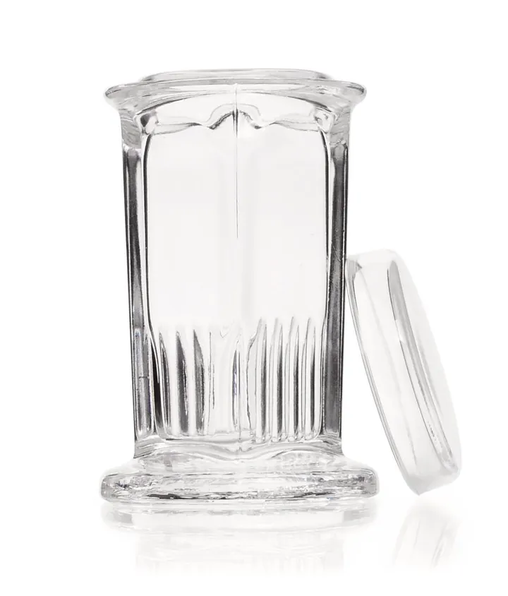 Vas de colorare Coplin, sticlă sodă-calcar, Ø exterior 66 mm, H 108 mm, 10 lame — Carl Roth, cod H548.1