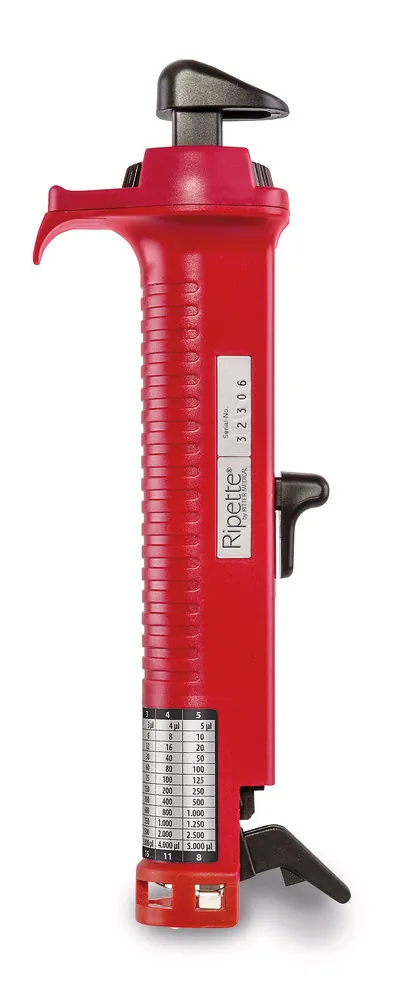 Pipetă cu piston roșu Ripette®,, 1 µl - 5 ml, 1 buc. — Carl Roth, cod H768.1