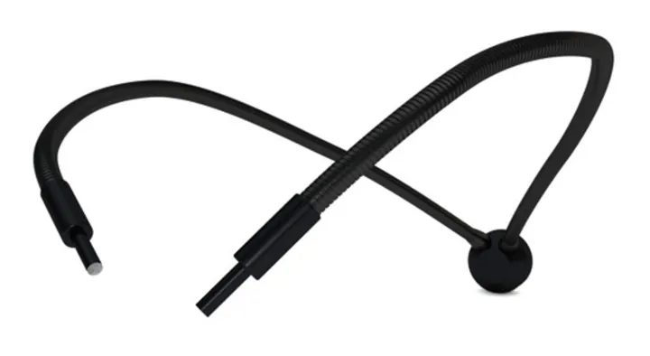 Cablu de fibră optică tip gât de lebădă pentru seria LED, ramură dublă, L450 mm, Ø activ 4,5 mm — Carl Roth, cod HAX5.1