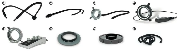 Cablu de fibră optică flexibil pentru seria LED, ramură unică, L1000 mm — Carl Roth, cod HAX6.1
