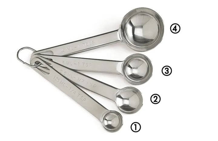 Set de spatule Rotilabo®-measuring, oțel inoxidabil 18/10, 4 buc., L 120-145 mm, 1 set — Carl Roth, cod HC47.1