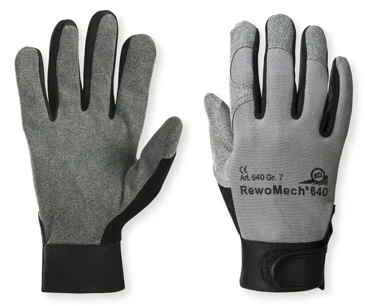 Mănuși de lucru RewoMech® 640, mărimea 11, piele sintetică, 2 perechi — Carl Roth, cod HE72.1