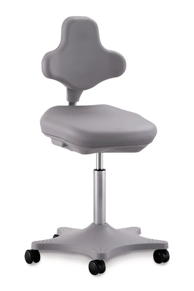 Scaun de laborator Labster 2, gri, role, înălțime șezut 450-650 mm, 1 bucată — Carl Roth, cod HHA7.1