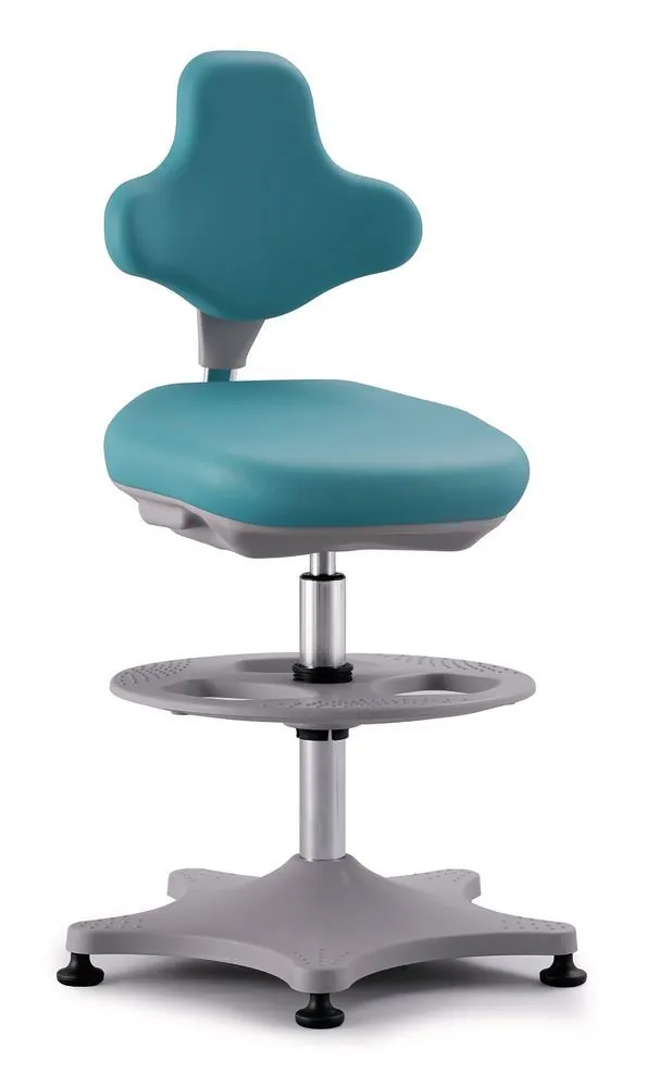 Scaun de laborator Labster 3, mentă,, cu piciorușe/inel pentru picioare, înălțime șezut 550-800mm — Carl Roth, cod HHC3.1