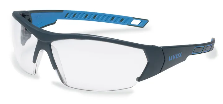 Ochelari de protecție UV i-works, UVEX, antracit/albastru, clar, 1 bucată — Carl Roth, cod HHX0.1