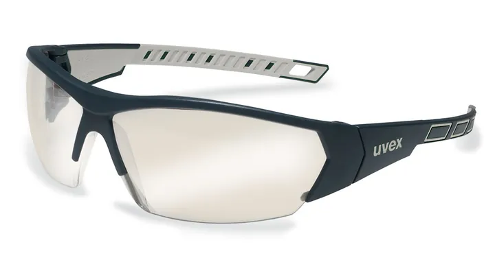 Ochelari de protecție UV i-works, UVEX, negru/gri, oglindă argintie, gri, 1 bucată — Carl Roth, cod HHX2.1