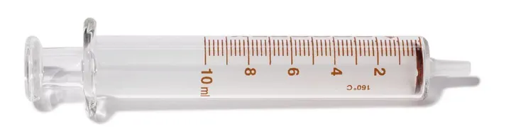 Seringă de sticlă, sticlă borosilicată, con de sticlă, racord Luer, 100 ml, 1 bucată — Carl Roth, cod HKN2.1