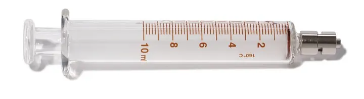 Seringă de sticlă, sticlă borosilicată, con metalic, racord Luer-Lock, 20 ml — Carl Roth, cod HKN7.1