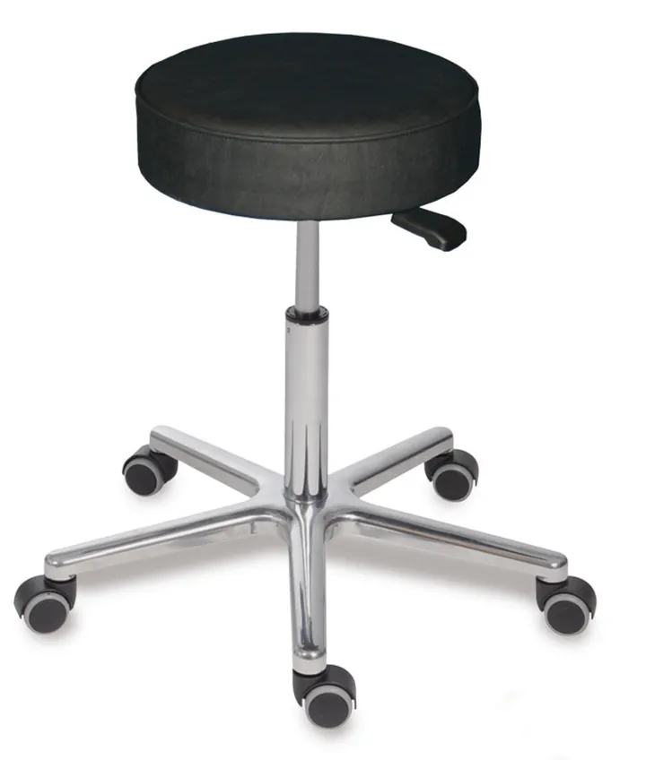 Scaun rotativ, XL, piele sintetică neagră, 360 mm — Carl Roth, cod HKP9.1