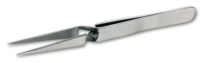 Pensetă cu tensionare automată, dreaptă, ascuțită, oțel de înaltă calitate 18/8 — Carl Roth, cod HL64.1