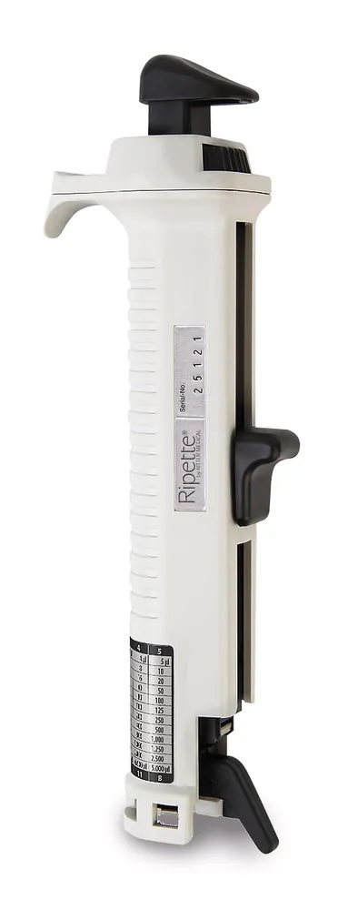 Ripette® gri, pipetă cu piston, 1 µl - 5 ml, 1 bucată — Carl Roth, cod HLK7.1