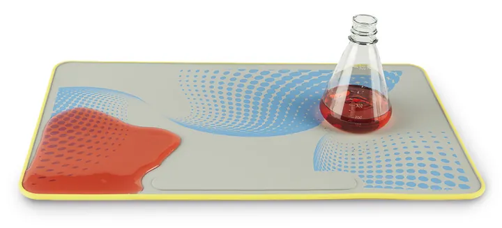 Covoraș de laborator, din silicon, inserții metalice, galben, 1 bucată — Carl Roth, cod HNH0.1
