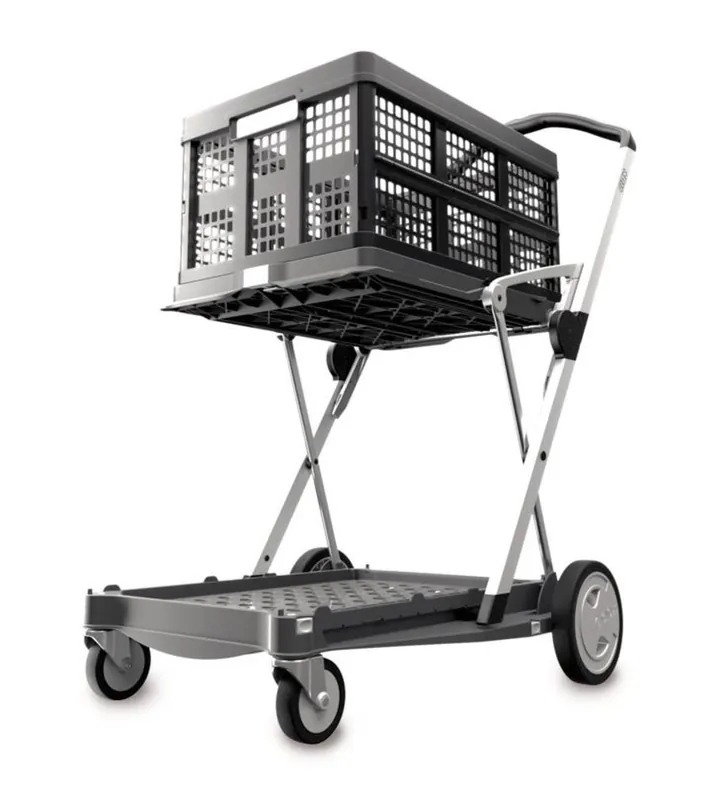 Cărucior CLAX®-transport, gri, L 470/550 x A 670/890 x H 170/1030 mm, 1 bucată — Carl Roth, cod HNX7.1