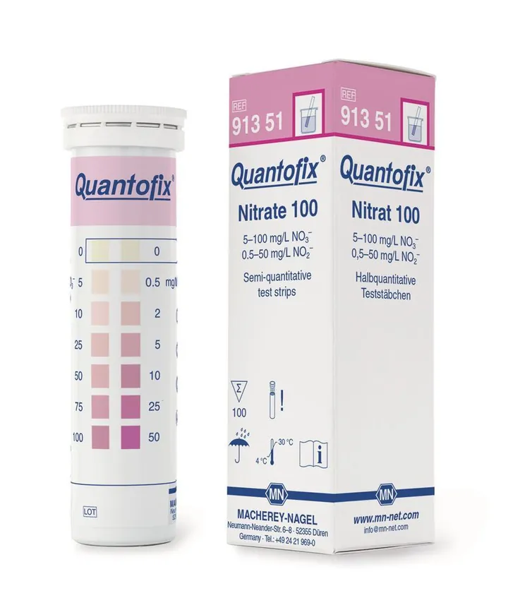 Benzi de testare Quantofix®, nitrat/nitrit, L 95 x B 6 mm, 100 buc. — Carl Roth, cod HPA2.1