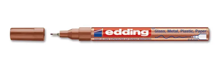 Marker vopsea edding®, 780, cupru, extra fin, 0,8 mm, 10 buc. — Carl Roth, cod HPE8.1