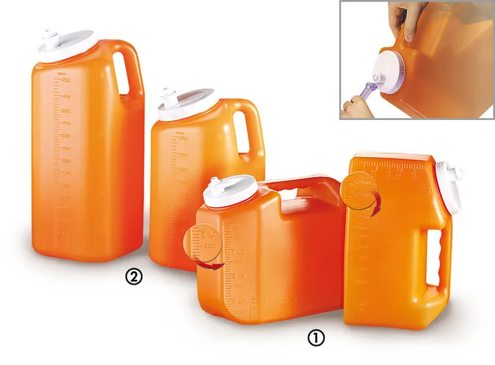 Canistră Uritainer(TM), HDPE, 4 l, gradație verticală/orizontală, 30 buc. — Carl Roth, cod HT08.2