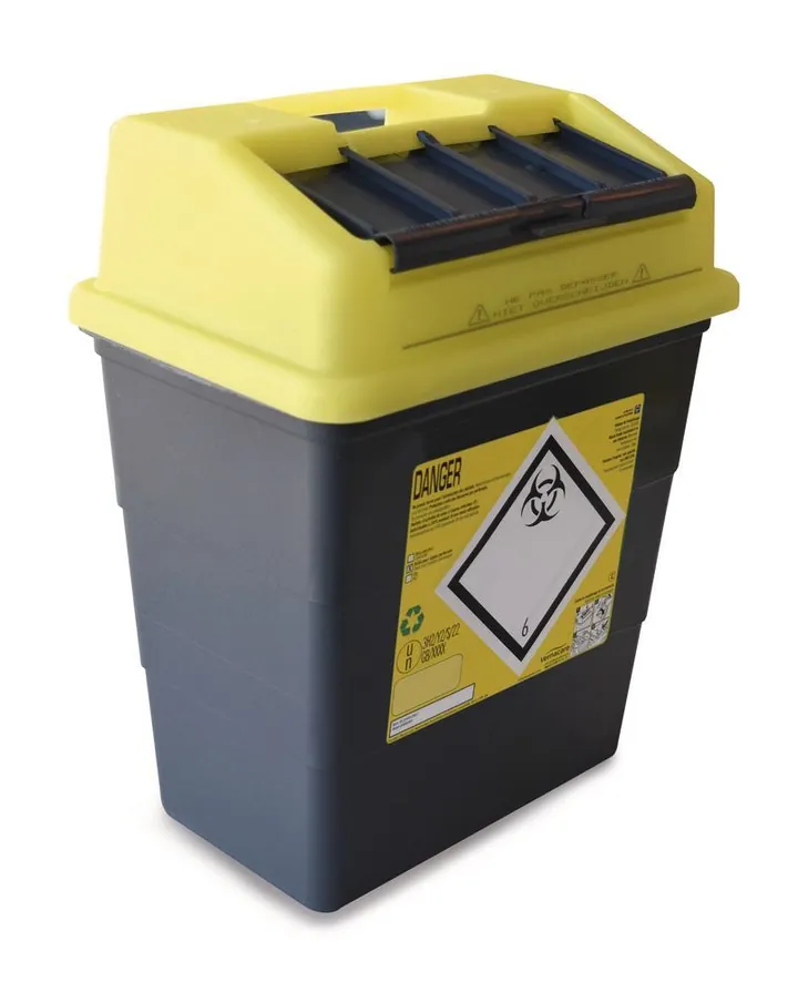 Coșuri de eliminare Sharpsafe®-waste, PP, 13 l, L 293 x W 195 x H 353 mm, 5 buc. — Carl Roth, cod HT26.1