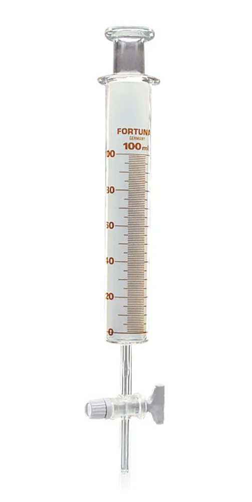 Eșantionator cu piston, cu robinet capilar, 100 ml, sticlă neutră, 1 bucată — Carl Roth, cod HT31.1