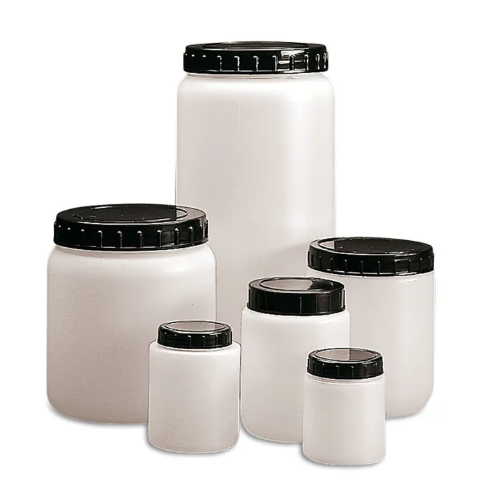 Recipiente cu gura largă, HDPE, 1000 ml, cu dop presat și capac cu filet, 20 buc. — Carl Roth, cod HT59.1
