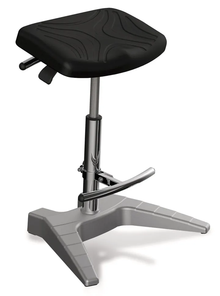 Suporturi de stat cu scaun confortabil, șezut din PU, Î 650-850 mm, l 420 mm — Carl Roth, cod HTA2.1