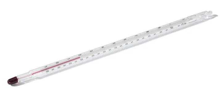 Termometru de sticlă, 0 la +50 °C/0.5 °C, calibrat cu certificat, 1 bucată — Carl Roth, cod HXC1.1