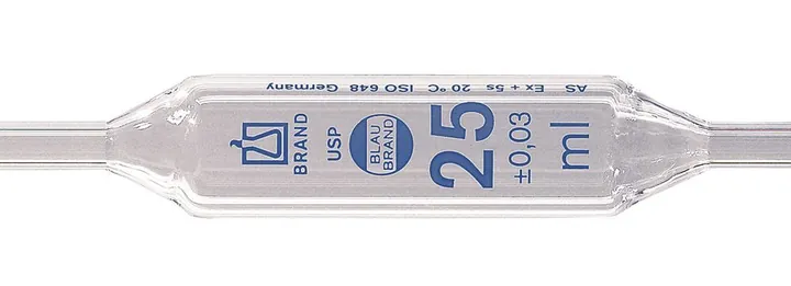 Pipete cu bulă BLAUBRAND®, 5 ml, clasa AS, USP, 1 marcaj, 6 unitate(ăți) — Carl Roth, cod HXY4.1