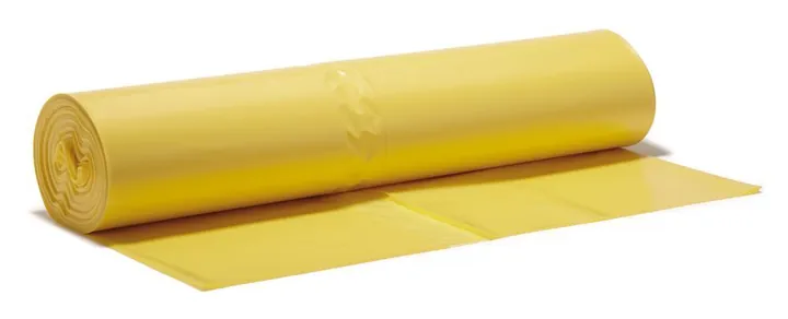 Saci de gunoi extra rezistenți, galbeni, LDPE, 120 l, 700 x 1100 mm, 25 bucăți — Carl Roth, cod HYX6.1