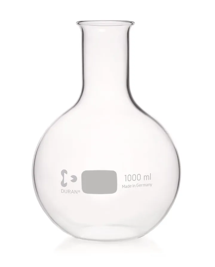 Balon cu fund plat, gât îngust DURAN®,, 1000 ml, 1 bucată — Carl Roth, cod K186.1