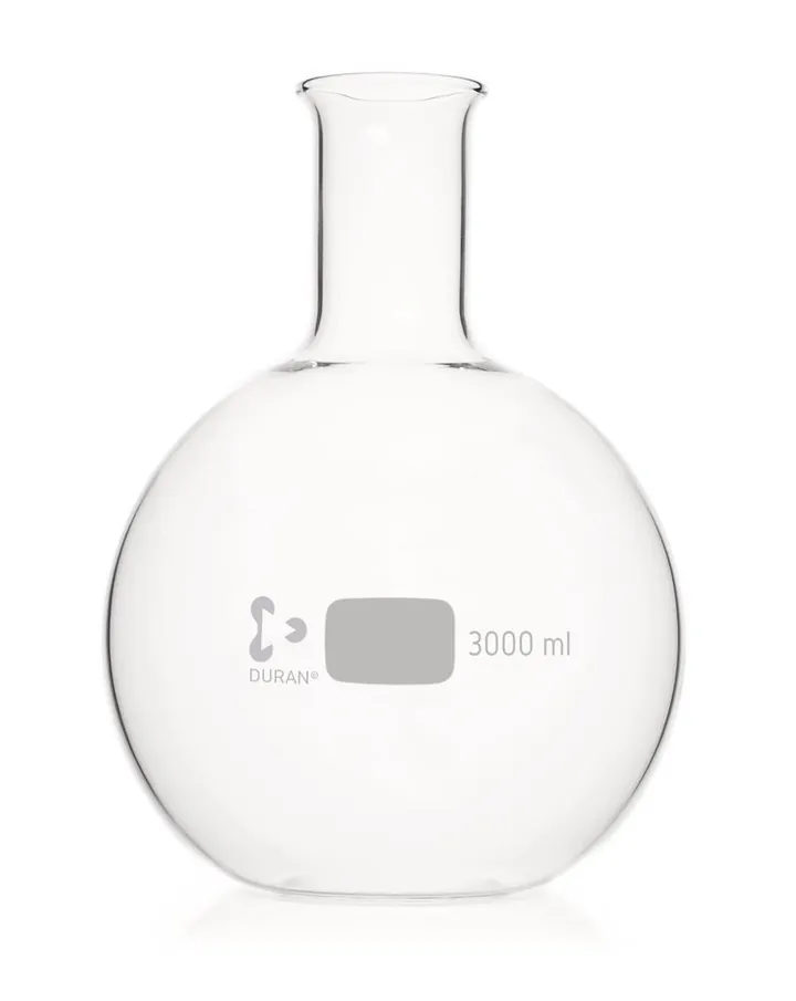 Balon cu fund plat, gât îngust DURAN®,, 3000 ml, 1 bucată — Carl Roth, cod K188.1