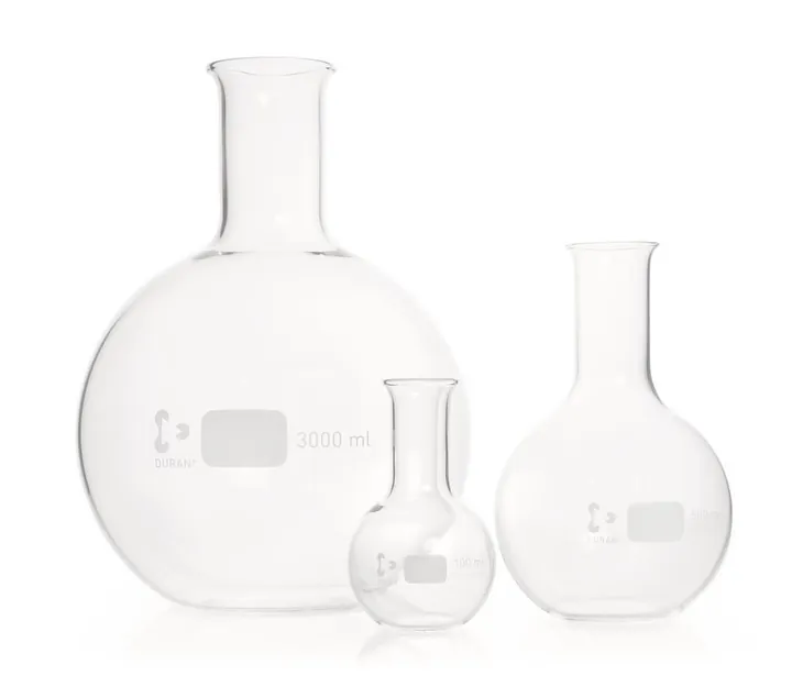 Balon cu fund plat, gât îngust DURAN®,, 4000 ml, 1 bucată — Carl Roth, cod K189.1
