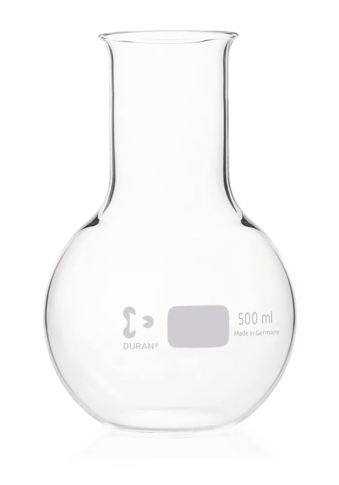 Baloane cu fund plat, gât larg DURAN®,, 500 ml, 10 bucăți — Carl Roth, cod K196.1