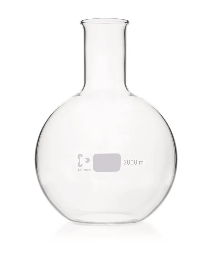 Baloane cu fund plat, gât larg, 2000 ml — Carl Roth, cod K198.1