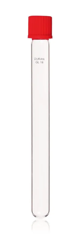 Eprubetă de cultură cu capac înșurubabil, DURAN®, filet GL 18, Ø 18 x L 180 mm, 50 bucată(ți) — Carl Roth, cod K250.1