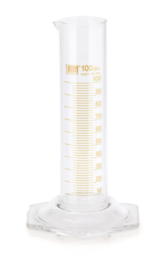 Cilindru gradat, 3.3 sticlă borosilicată, formă joasă, gradație 5.0 ml, 250 ml — Carl Roth, cod K259.2