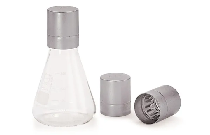 Capace Erlenmeyer-CAP, pentru sticle Ø 37/39, argintii — Carl Roth, cod K395.1