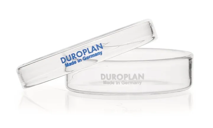 DUROPLAN® plăci Petri, sticlă borosilicată, două piese, Ø exterior 80 mm, H 20 mm — Carl Roth, cod K609.1