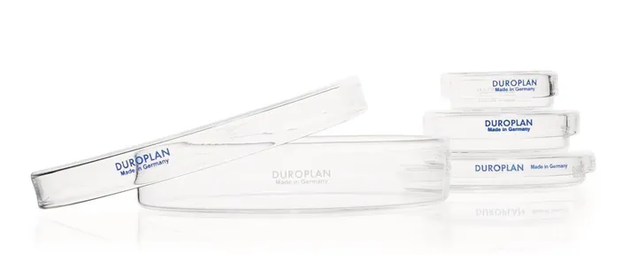 DUROPLAN® plăci Petri, sticlă borosilicată, două piese, Ø exterior 120 mm, H 20 mm — Carl Roth, cod K612.1