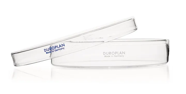 DUROPLAN® plăci Petri, sticlă borosilicată, două piese, Ø exterior 150 mm, H 27 mm — Carl Roth, cod K613.1