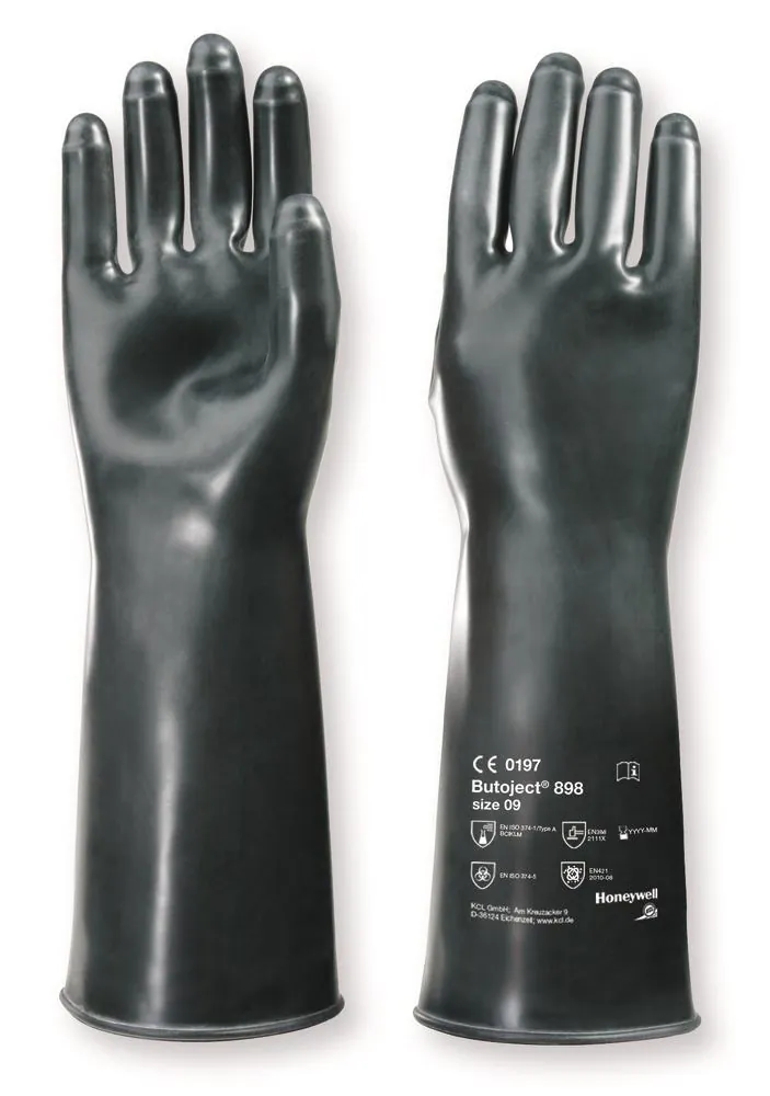 Mănușă butil Butoject® 898, mărimea 8, grosime 0.7 mm, 1 pereche — Carl Roth, cod K626.1