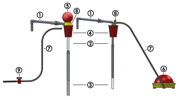 Piese de schimb pentru pompe OTAL®-dispensing, Tub ascendent Ø 18 mm, L 410 mm, 1 bucată — Carl Roth, cod K628.1