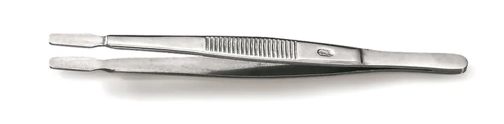 Pensetă pentru manipulare lamele, dreaptă, conform Kühne, oțel 18/9, L 115 mm — Carl Roth, cod K717.1