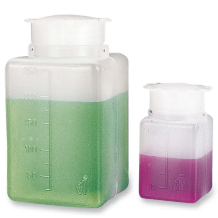 Flacoane dreptunghiulare cu gât larg, HDPE, pot fi sigilate, 100 ml, 10 buc. — Carl Roth, cod K813.1