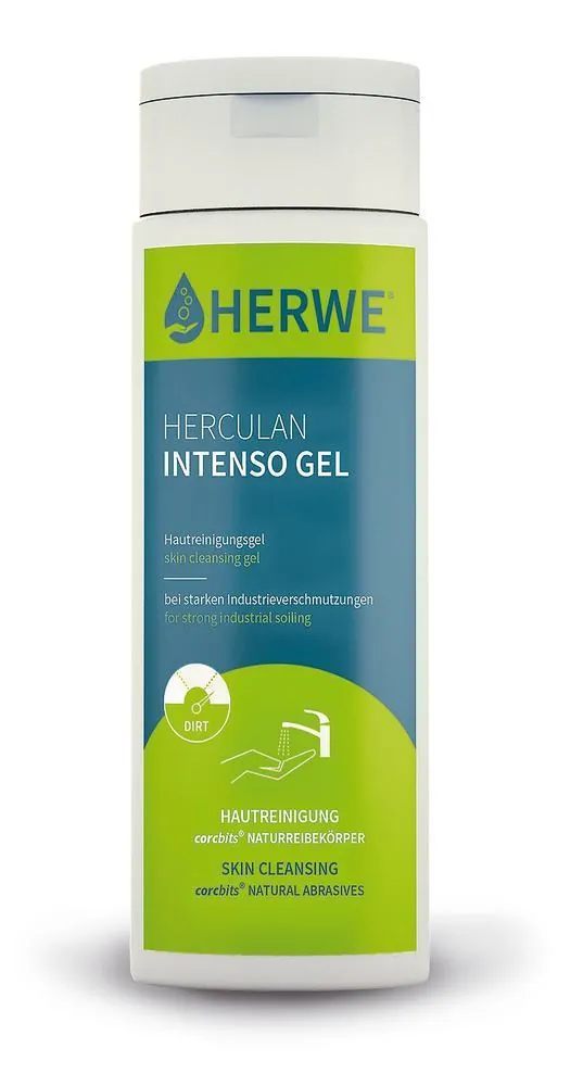 Gel de curățare a pielii HERCULAN INTENSO GEL, cu plută măcinată, flacon corcbits®, 250ml — Carl Roth, cod KAL8.1